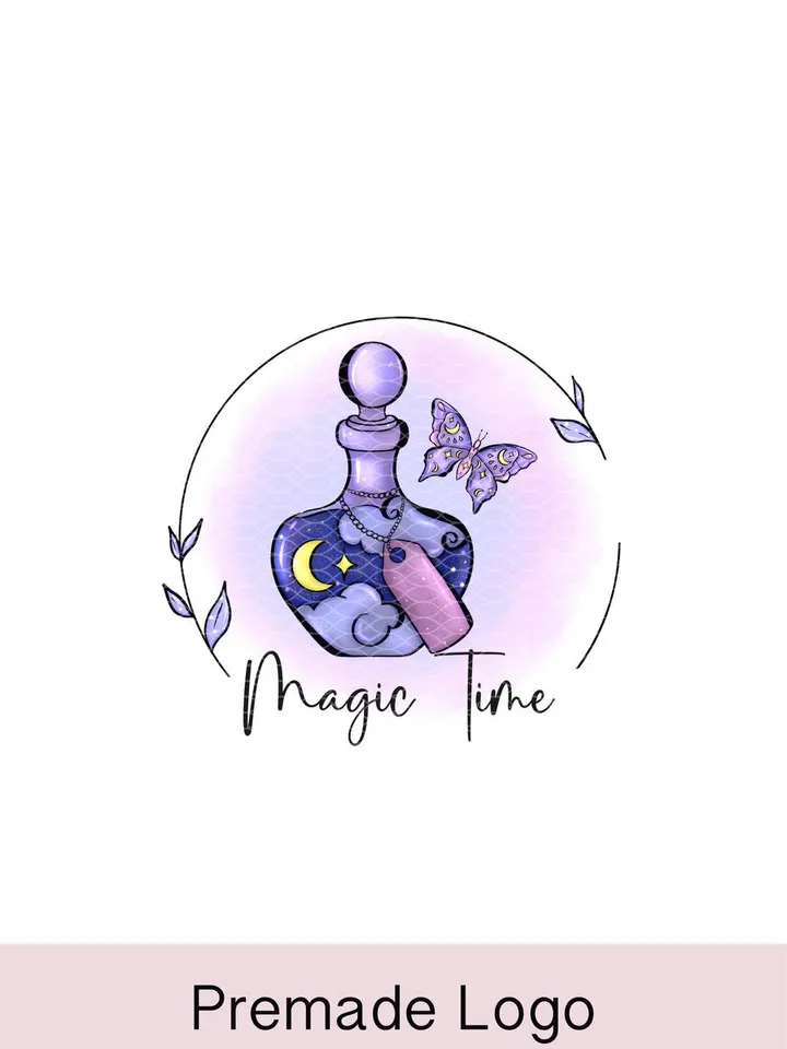Miracle Esoteric Logo, Astrology Logo, Spiritual Coach Logo, Magic Logo, Witch Logo, Occult Logo, Feminine Logo