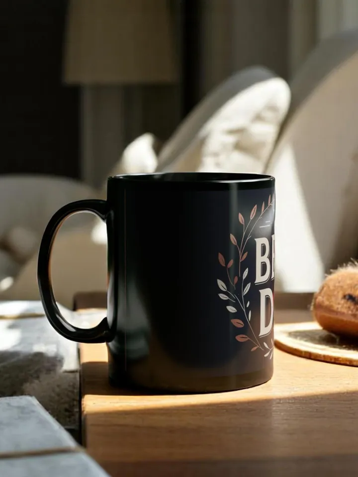 Father's Day Best Dad Black Mug | Coffee Cup for Father's Day, Birthday Gift, Dad Appreciation, Tea Lover, Personalized Mug, Gift for Dad