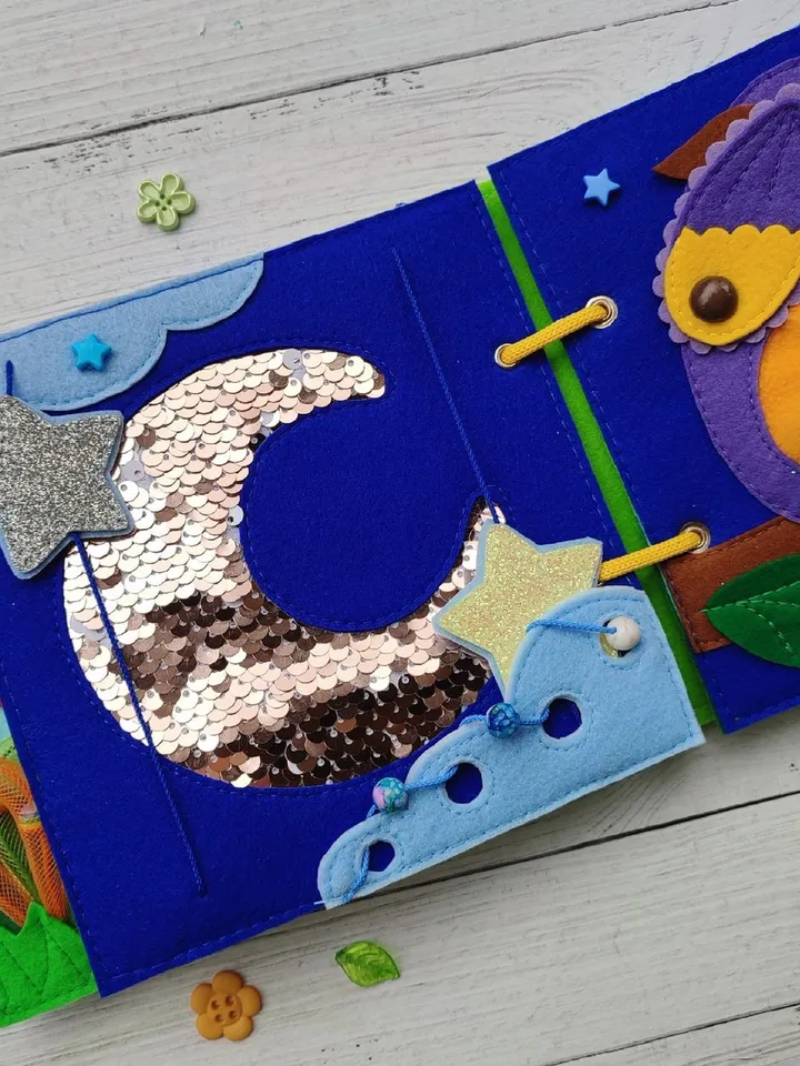 Animals Quiet book pattern PDF & Tutorial, Fox Mini Book, Felt activity book pattern svg, Quiet book sewing ideas for toddler 2, 3 year old