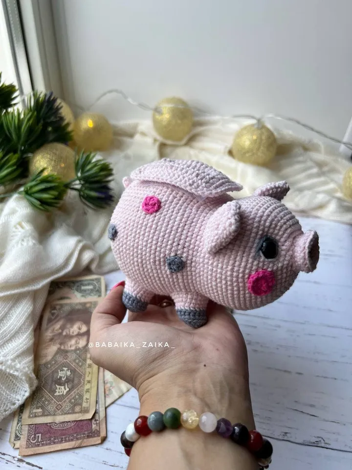 PDF Crochet Piggy Bank Pattern, Amigurumi pig pattern, Crochet pig, Cute pig, Animal pattern, Amigurumi baby pig doll, Crochet animal