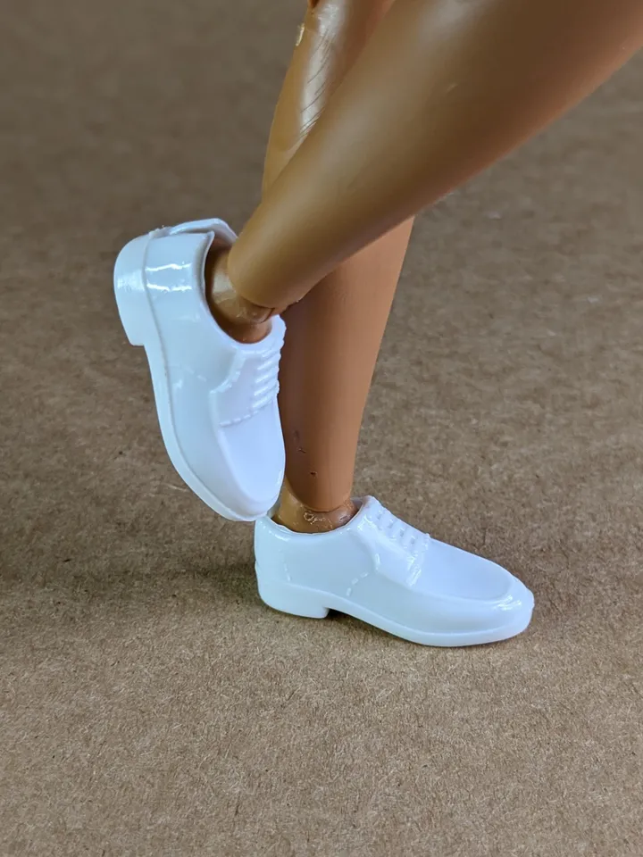 Classic white suits shoes for 1/6 scale male dolls