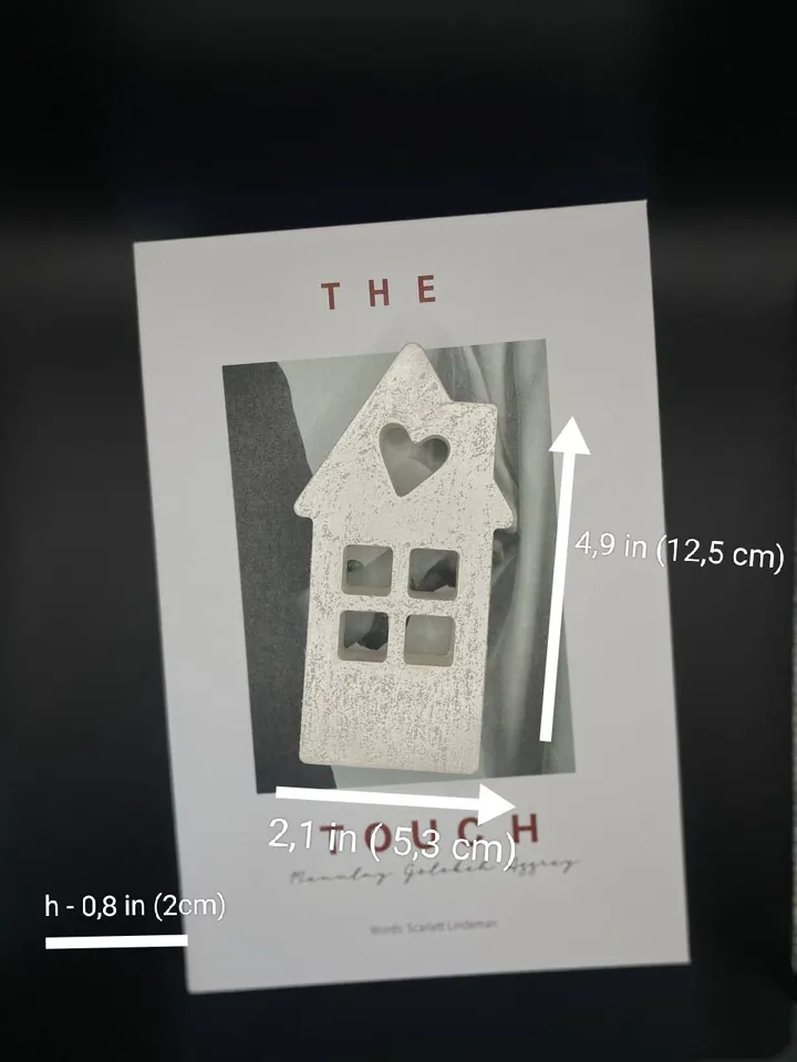Decorative element houses 2 pieces
