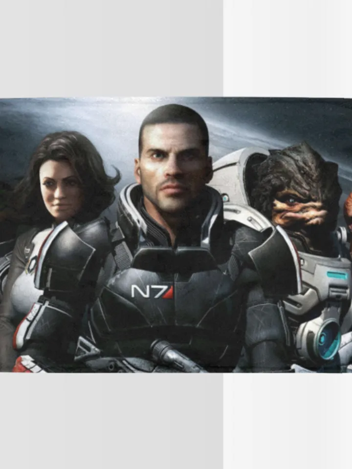 Mass Effect Blanket Lightweight Soft Microfiber Fleece