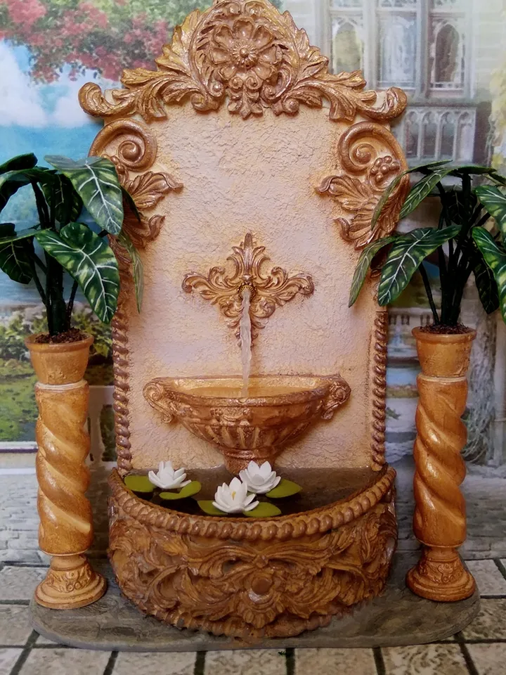 Miniature fountain. Fountain for the collection of dolls.1:12 scale.Handmade. Fountain for a doll. Miniature.