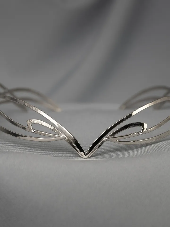 Jewelry for modern elves and fairies Elven style diadem bridal tiara art nouveau circlet Fantasy Fairy Wedding Marishka