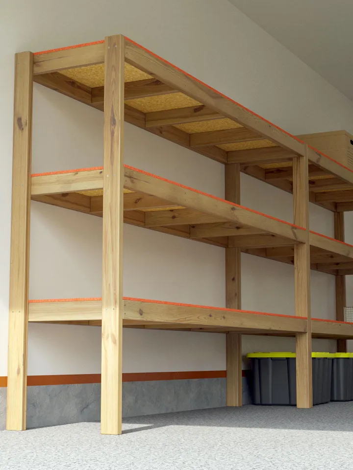 2x8 Garage Shelves Plans, PDF, DIY