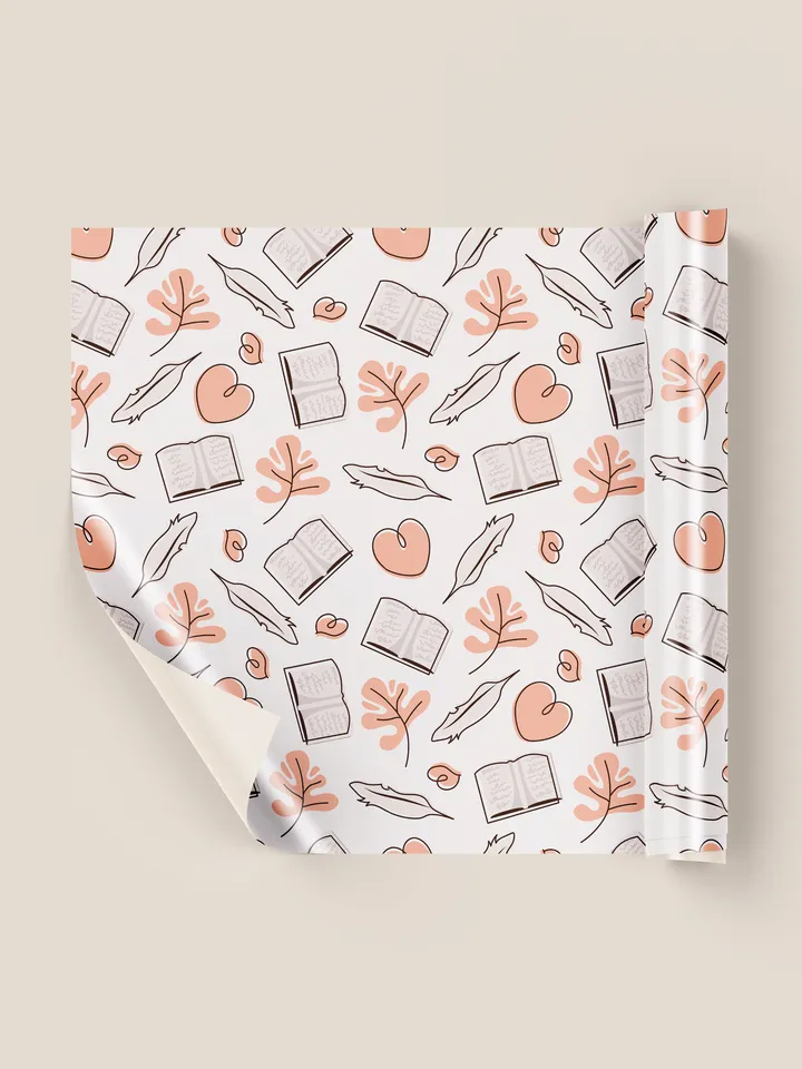 The pattern of the Heart with books