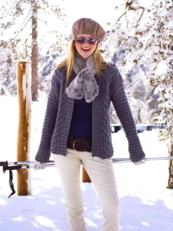 Knitting pattern cardigan, pattern waistcoat, pattern hat, pattern beret, kids cardigan waistcoat, winter set knitting pattern pdf