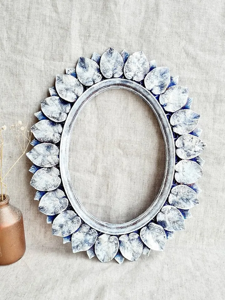 Ornate wall frame White wall decor Moon and Stars doll Girl wall art for nursery