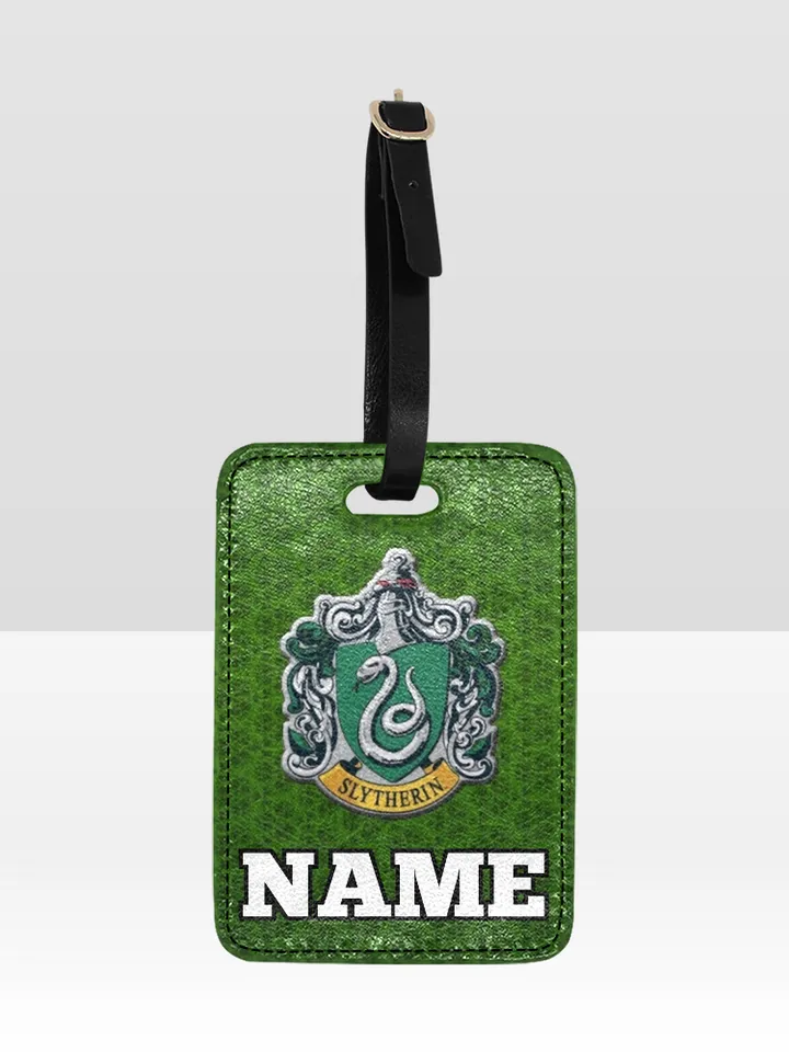 Slytherin Luggage Tag Custom NAME