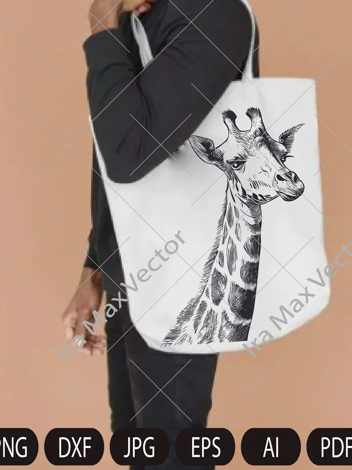 Giraffe SVG / Giraffe Mandala SVG / Printing design, clipart, decal, stencil, vinyl, cut file, silhouette, iron on, T Shirt design