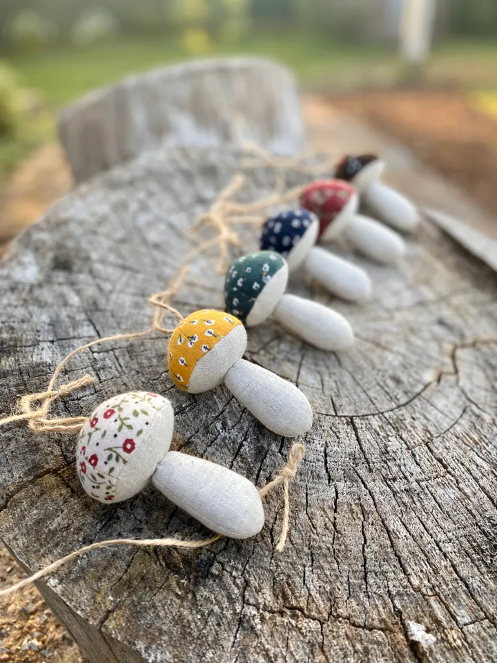 PDF sewing pattern fabric mushroom