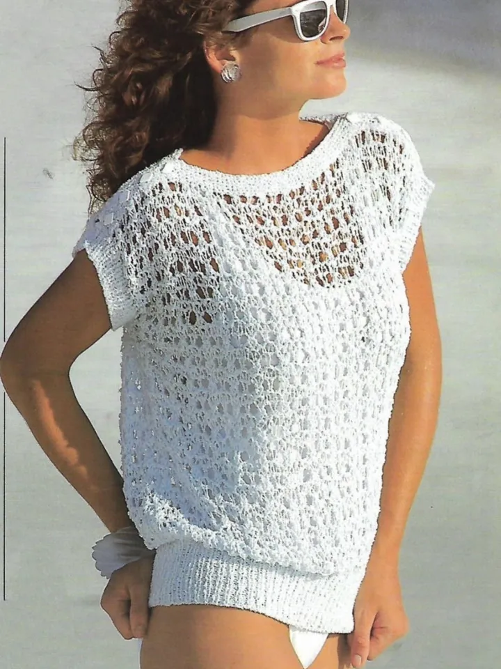 Top pattern Knitting , summer sweater knitting pattern , top knit pattern, summer top, easy top pattern PDF