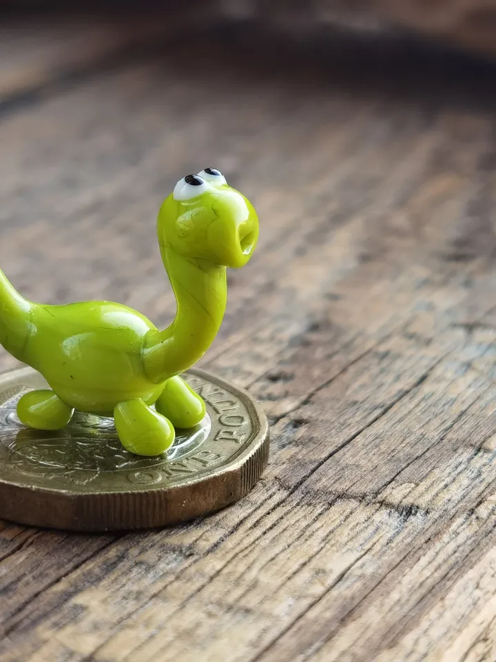 DINOSAUR ORNAMENTS Dinosaur figurine Glass dinosaur decor Miniature Dinosaur gift Dino figurine Glass figurines Tiny glass animals Terrarium