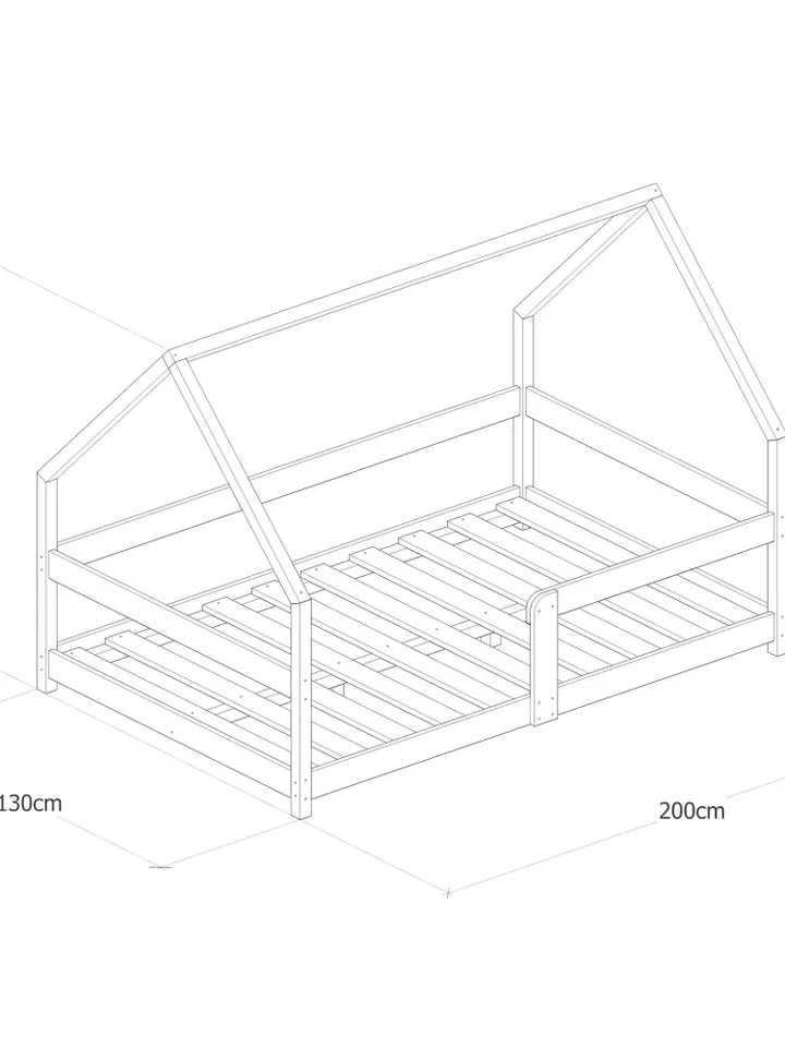 House Bed Plan, Small Double Size, PDF, DIY
