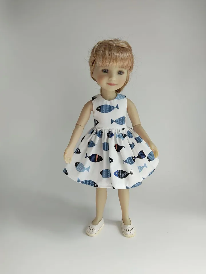 Ruby Red Fashion Friends and Wellie Wishers dress pattern.