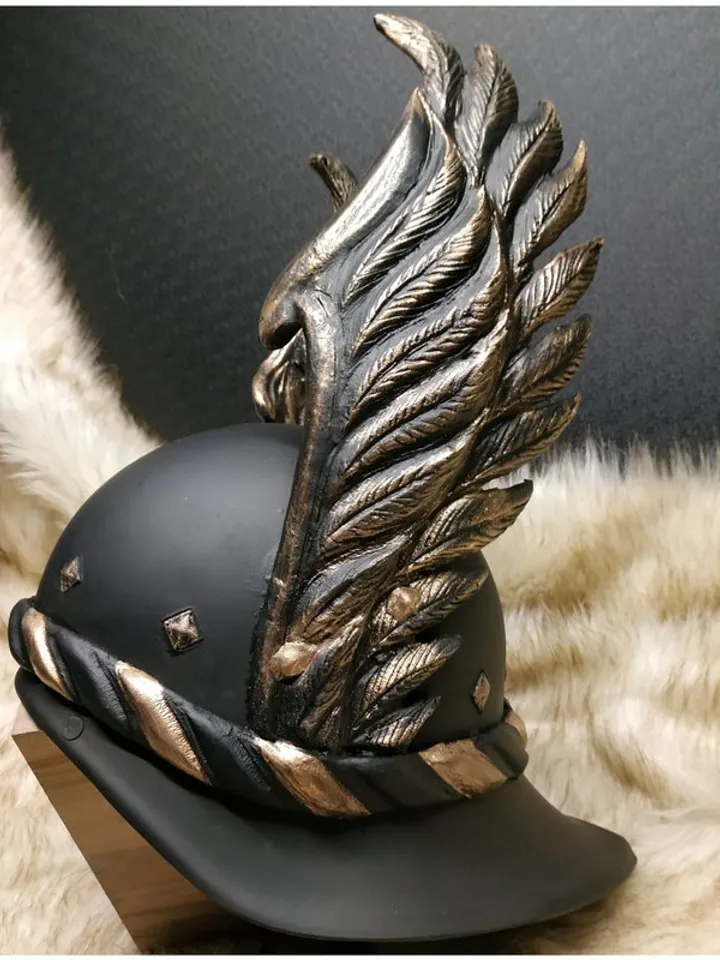 Witcher - inspired - larp armor - Nilfgaardian helmet - nilfgaard helmet - ciri