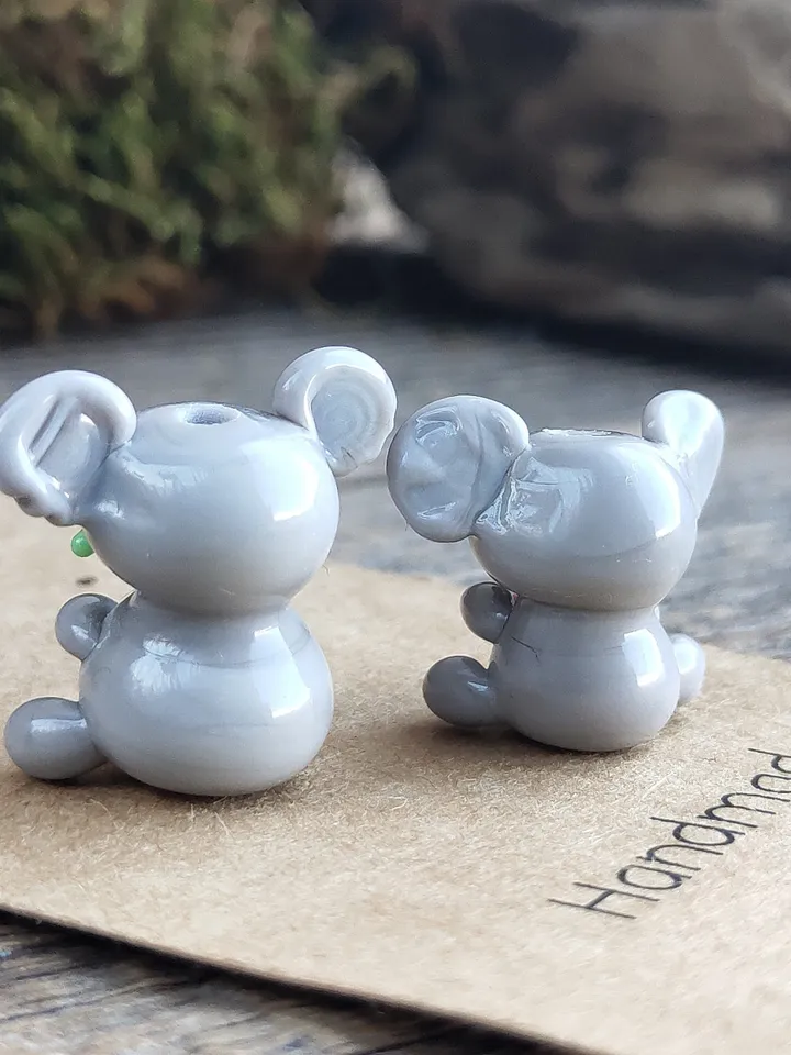 KOALA MINIATURE ANIMALS koala gifts I love you Koala figurine Koala ornament Koala Valentine Glass Koala Zen garden Terrarium figurine