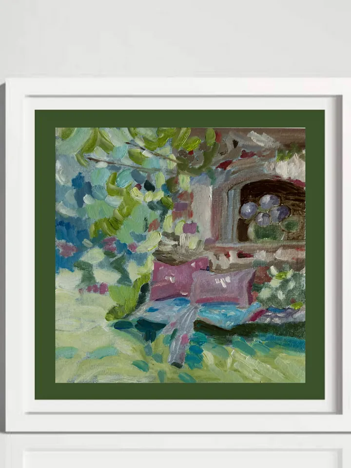 Summer day artwork original oil painting