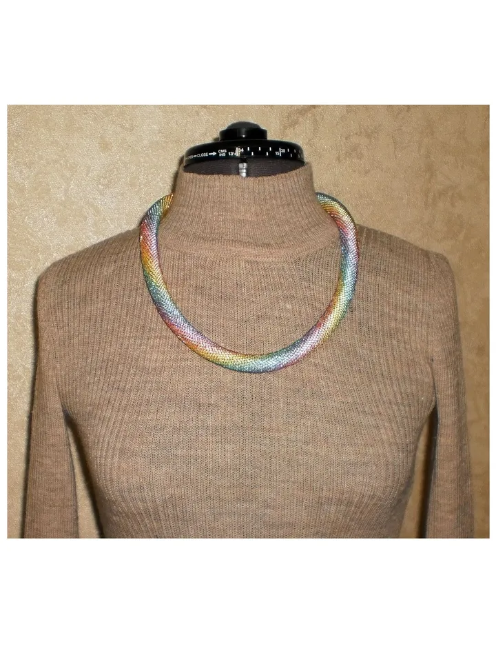 PDF Bead Crochet rope patterns, "Victory" necklace and bracelet