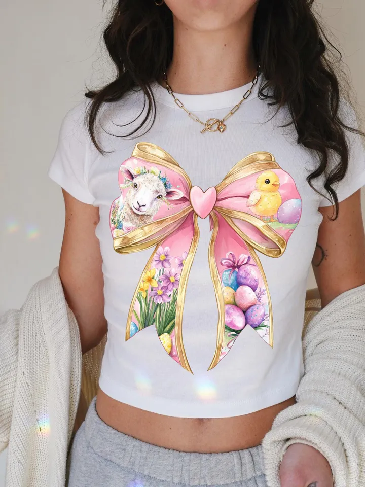 Easter Coquette PNG, Happy Easter Png, Bunny Bow Png, Retro Easter Png, Easter Bunny Png, Floral Spring Png,Easter Shirt Design, Girl Easter