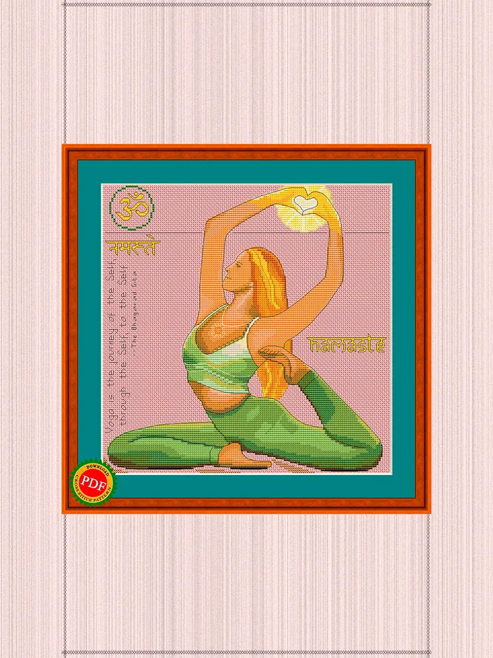Yoga Cross Stitch Pattern | Yogini | Asana