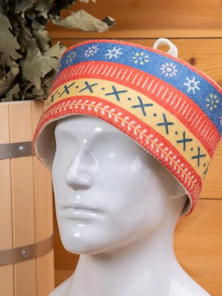 sauna hat, Scandinavian style cap for men or woman, Natural merino wool Felt, accessories for polish ukrainian russian banya, spa gift, self care