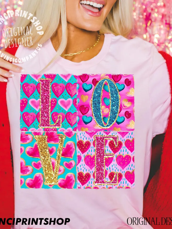 Love png, Valentine Shirt Sublimation, Glitter Valentines png, Retro Valentine png, Love Sublimation, Valentines png, Preppy, Cute, png file