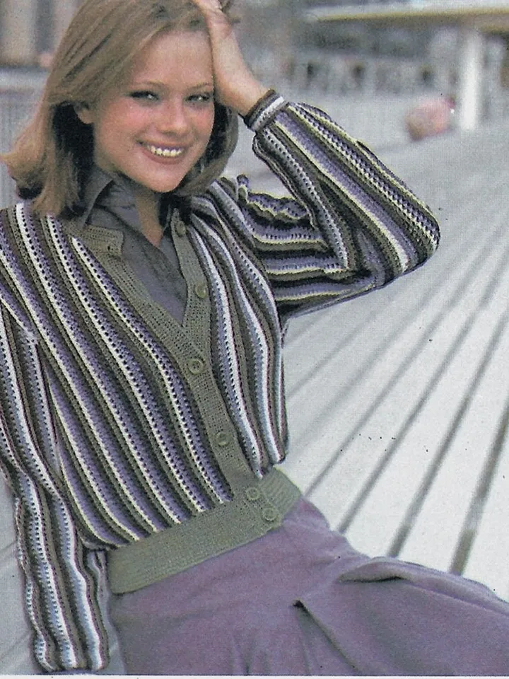 Vest crochet pattern, women vest crochet, easy waistcoat crochet pdf