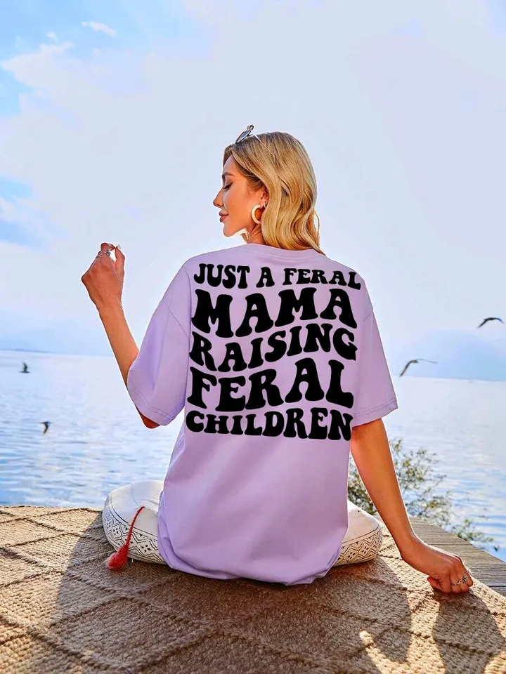 Just A Feral Mama Raising Feral Children Svg, Adult Humor Svg Png, Mama Design, Women Motivational Sublimation Cut File Shirt, Mug, Cricut