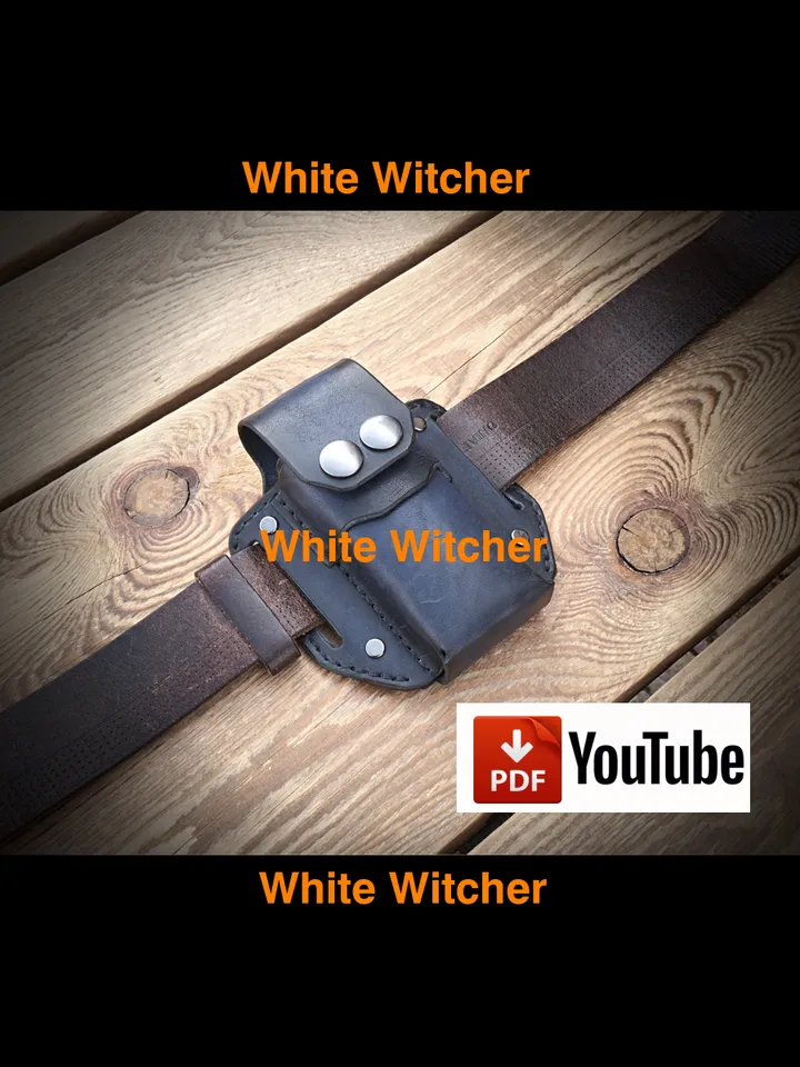 leather pattern to make - EDC multitool-leatherman belt pouch.EDC11