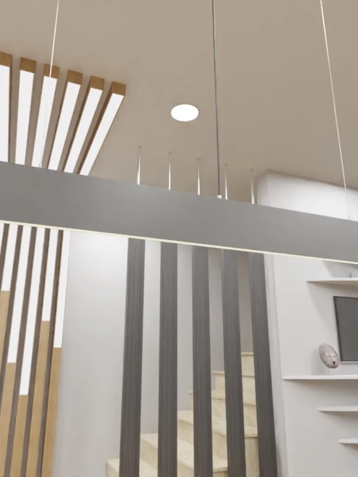 LED pendant light, minimalist chandelier, hanging lamp