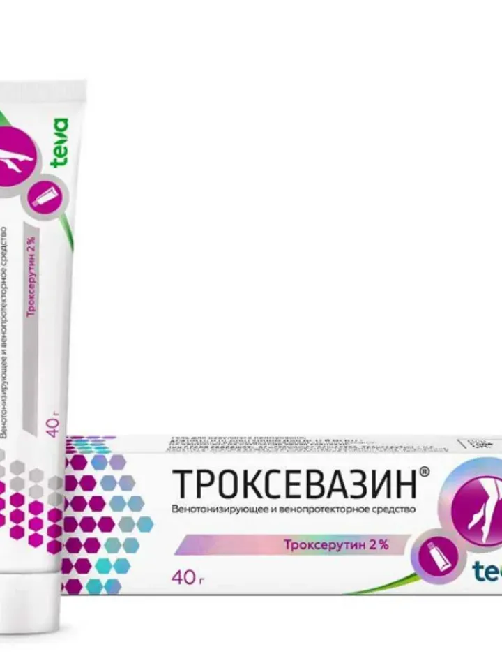 Troxevasin gel 2 percent 40g tube Troxerutin - venotonic, vein restoration