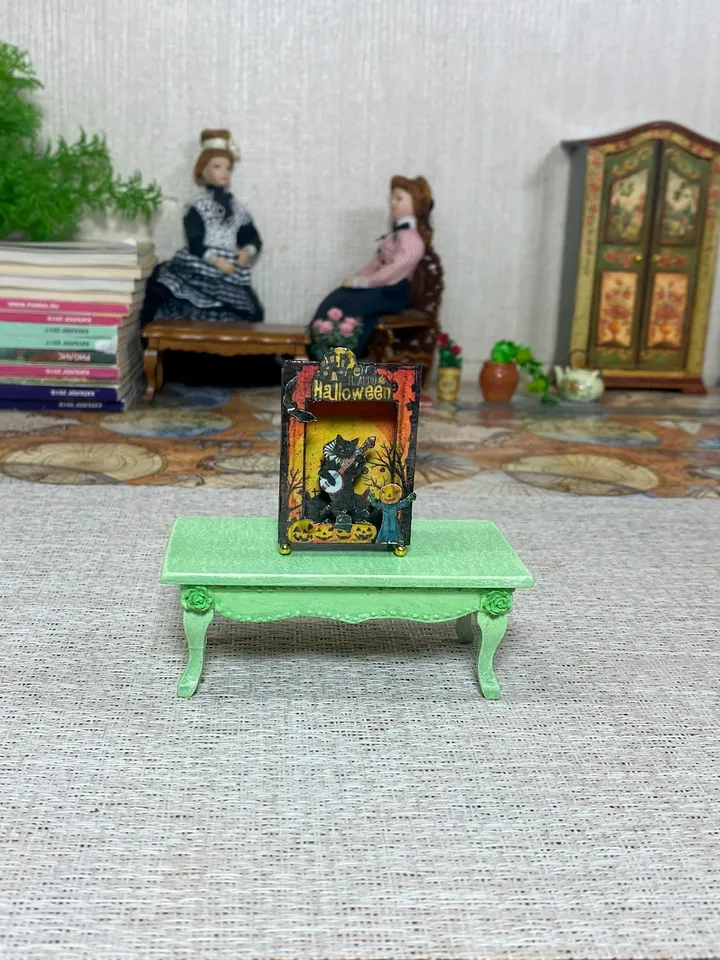 Halloween. Puppet show. TUTORIAL.dollhouse miniature.