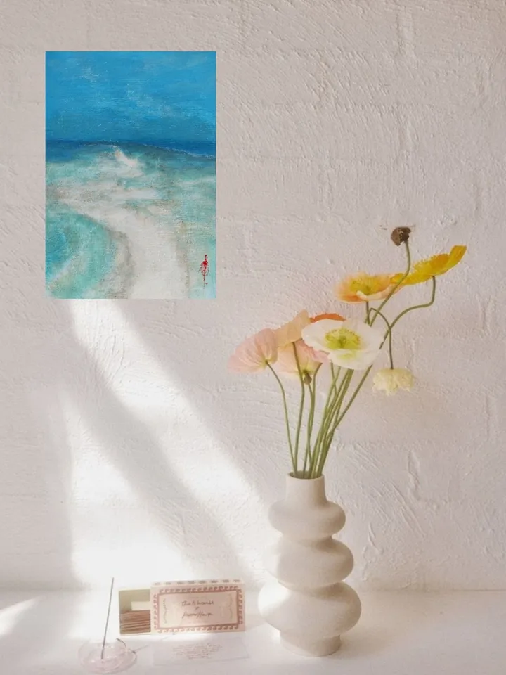 Sea painting Maldives Original art