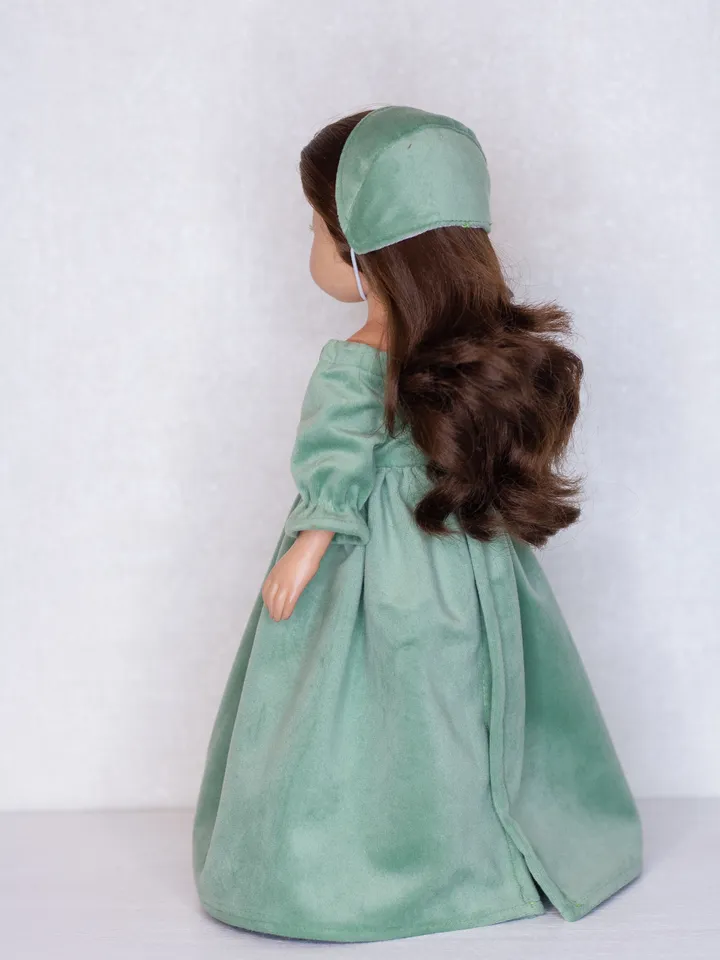 Paola Reina doll dress, Dianna Effner Little Darling clothes, 13 inch doll dress waist 13 - 14,5 cm