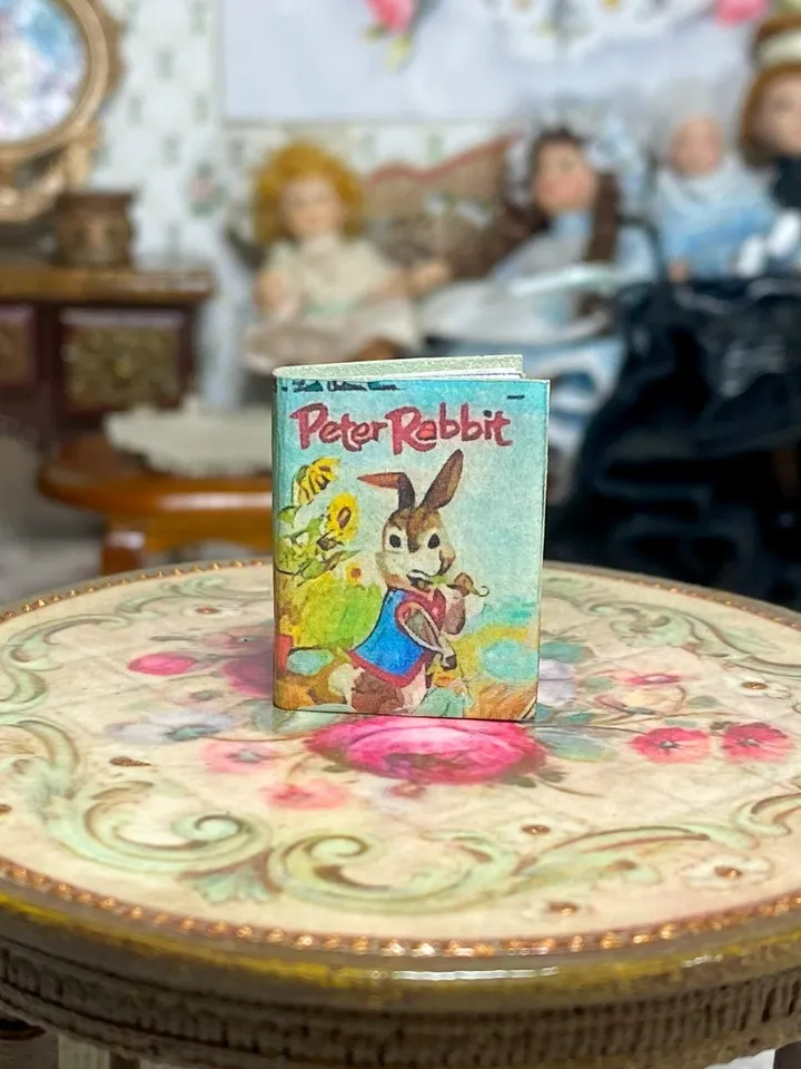 Miniature book for a doll. 1:12. Children's book for a dollhouse. Handmade.