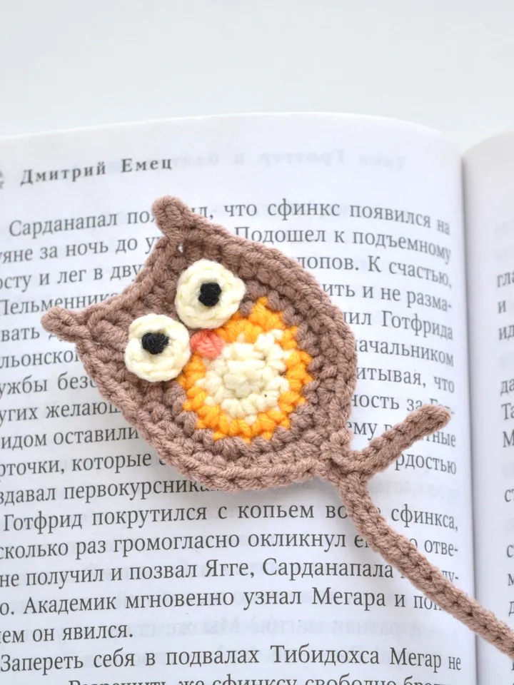 Owl Bookmark Pattern with tassel.