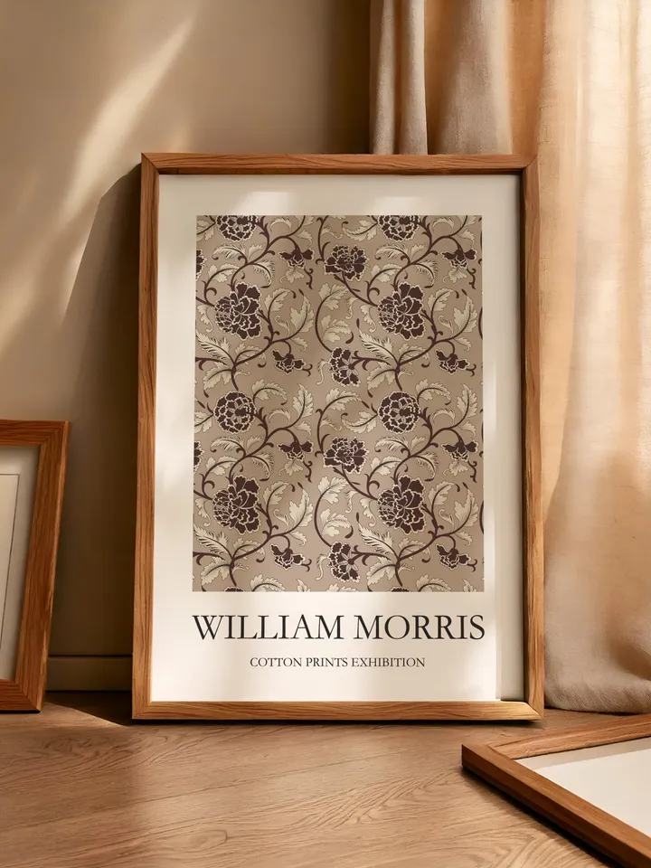 Vintage William Morris Poster Museum Style Wall Print Textile Pattern Digital Art Home Gallery Decor Classic Interior Design Piece Download