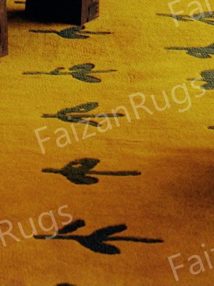 Buy 8x10 Stunning Yellow Quality Rug | Hand Tufted Modern Rug | Handmade NZ Wool Rug | Large Area Rugs for Bedroom | Living Room | Dining