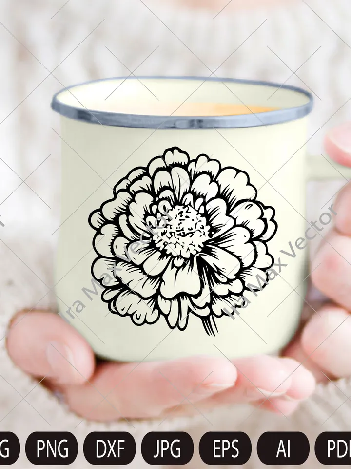 Marigold SVG Bundle, Marigold Flower svg, Marigold dxf, Marigold png, Marigold eps, Marigold vector, Marigold cut files, Marigold outline