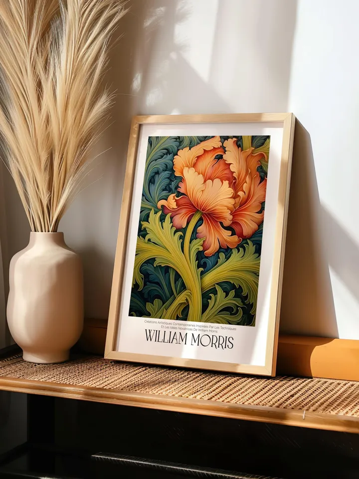 William Morris Wall Art, Vintage Botanical Print, Floral Poster Arts Decor, Digital Download, William Morris Print Digital Download AA11