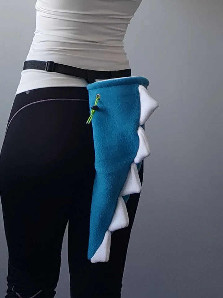 Chalk bag Dino Tail blue for rock climbing