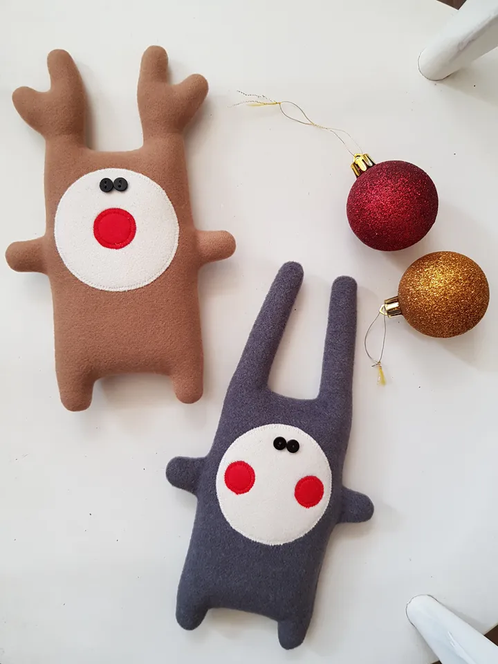 Rabbit sewing Pattern pdf, digital tutorial in english, animal doll sewing diy
