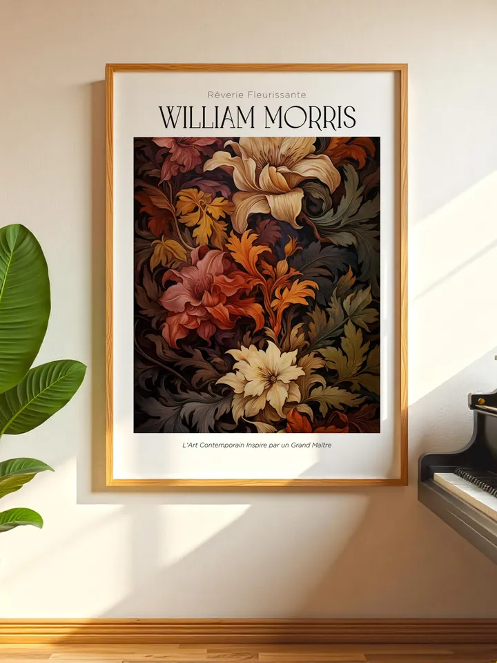 William Morris Wall Art, Vintage Botanical Print, Floral Poster Arts Decor, Digital Download, William Morris Print Digital Download AA10