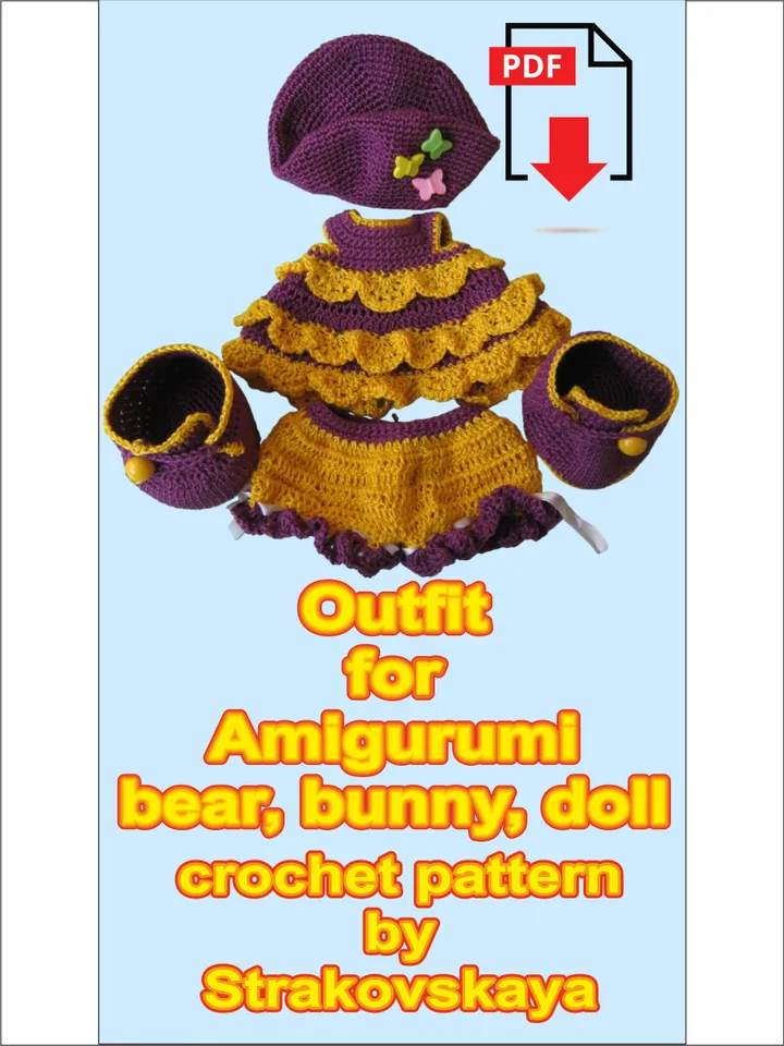 New TUTORIAL: Outfit bear, doll, bunny 3 in 1 crochet pattern*
