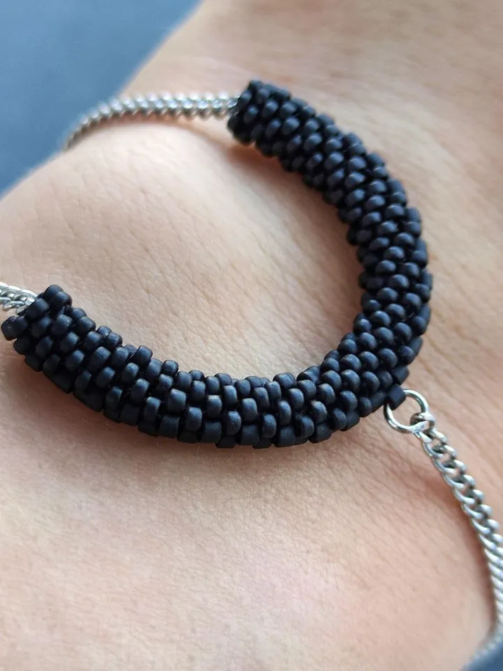 PDF tutorial - Beaded chain bracelet