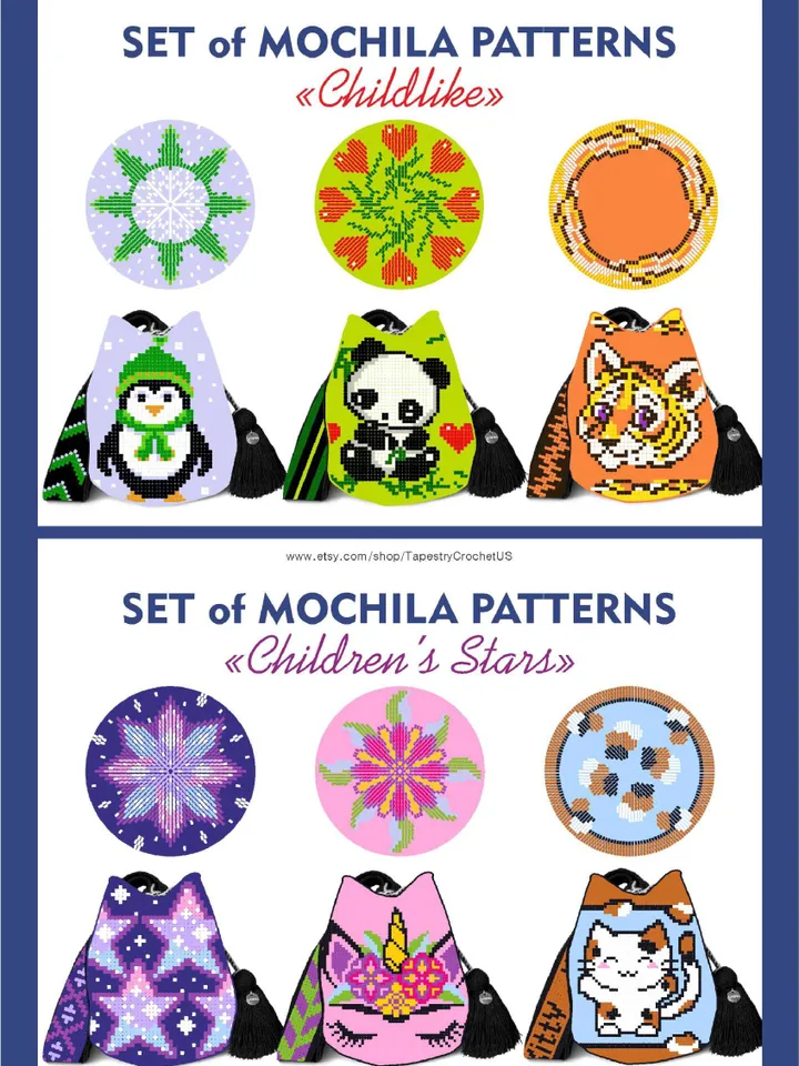 Tapestry crochet PATTERNS / Big Collection - 3