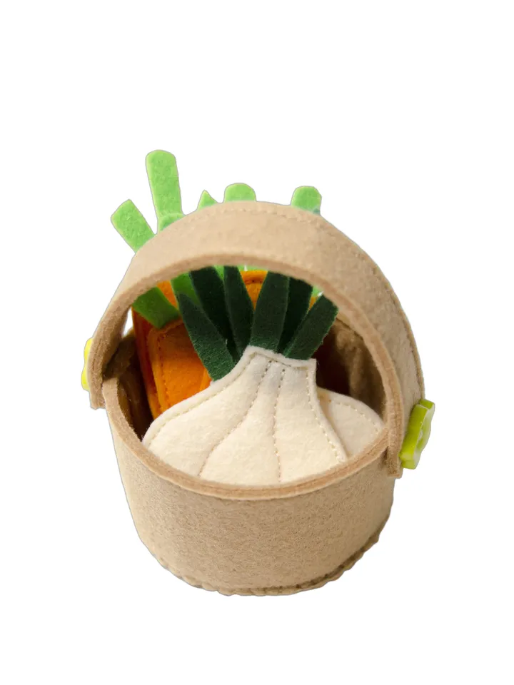 Felt vegetable garden, Pattern and Tutorial, PDF and SVG
