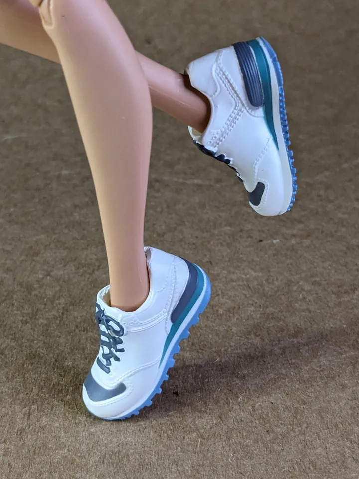 White & Green, Gray sneakers for 11 inch female dolls (MH g1, g2 or EAH)